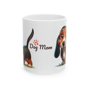 Dog Lover Ceramic Mug, Coffee Cup for Pet Owners, Cute Dog Design, Dog Mom Gift, Animal Lover Gift, Puppy Mug