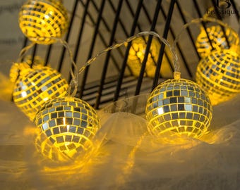 Globe String Lights, Waterproof Warm White, Bedroom Room Decor, Gift Idea