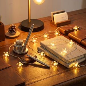 Fairy String Lights Plastic Shell Battery Powered Led Decorative Warm Lights Garden Patio Wedding Party Bedroom Ambiance Home Decoration