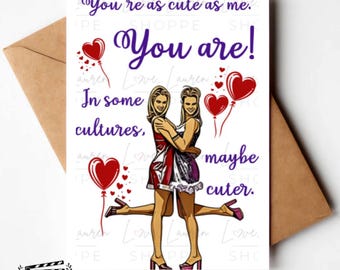 Romy & Michele Greeting Card - Cult Classic Friendship