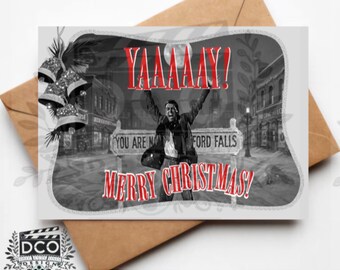 It's a Life Christmas Card - Bedford Falls Scene
