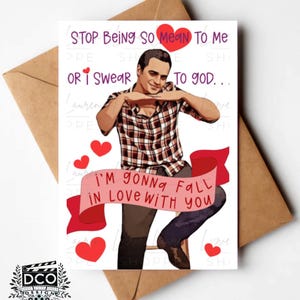 New Girl Grußkarte - Stop being so mean to me