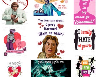 Movie Quote Valentine's Day Card Collection (Any three Cards)