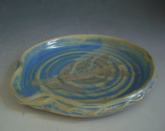 Hand thrown stoneware pottery Spoon Rest  (SR-8)