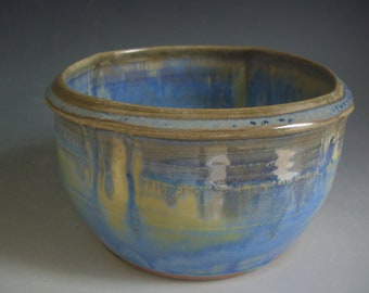 Hand thrown handmade stoneware pottery bowl  (B-W)