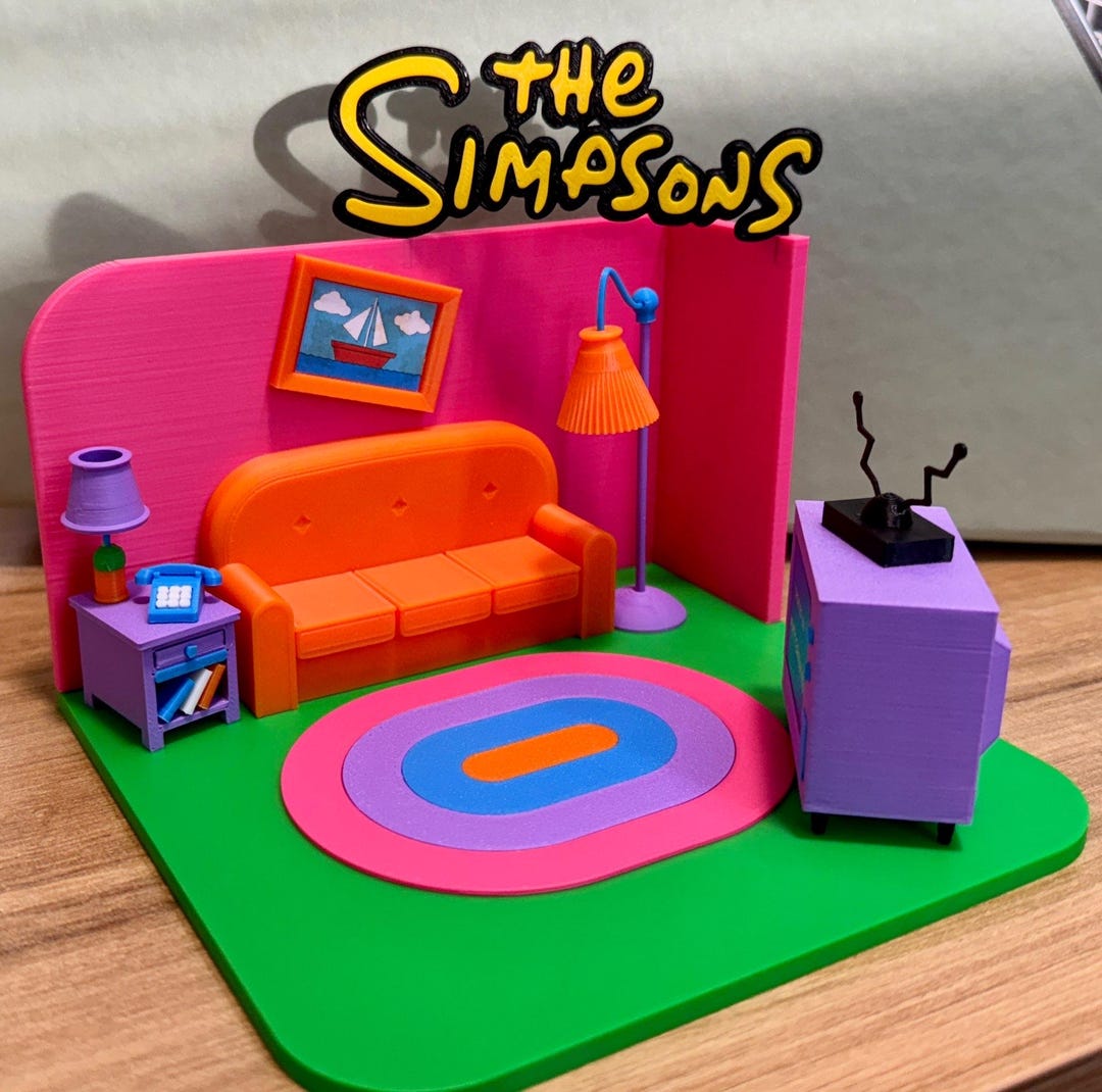 The Simpsons Living Room – Collectible Diorama - Etsy