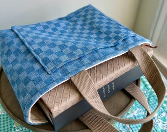 Bible tote /  sleeve for Bible with handles / Bible and book cover