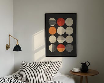 Bauhaus Geometric Art Print: Mid-Century Modern Wall Decor (Digital Download)