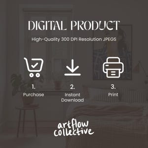 Pode incluir: Imagem promocional de um produto digital com o texto "DIGITAL PRODUCT" e "High-Quality 300 DPI Resolution JPEGS." Mostra um carrinho de compras, um &iacute;cone de download e uma impressora com instru&ccedil;&otilde;es.
