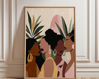 Strong Women Art Print: Feminist Empowerment Artwork (Digital Download)