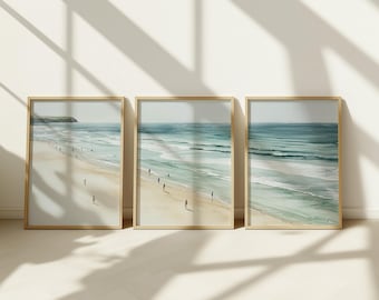 Coastal Beach Print Set: Cali Style Wall Art (Digital Download)