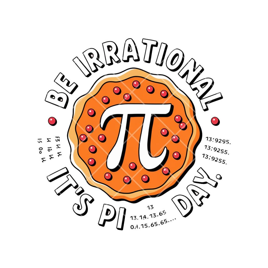 Happy Pi Day Rainbow PNG | Funny Math Humor Design | Colorful Pi Day ...