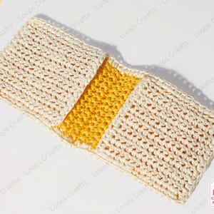 Handwoven Wallet Crochet Card Holder Pattern DIY Crochet Wallet Tutorial Handmade Card Organizer Minimalist Wallet PDF Pattern