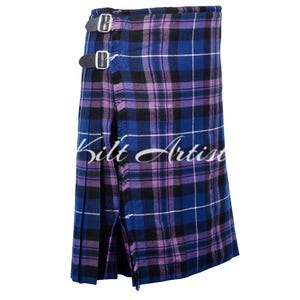 Pride Of Scotland Tartan Kilt 8 Yard | Premium Handgjord Kilt | Traditionell skotsk högländare för män | 16 Oz Medeltjock | Tillverkad på beställning