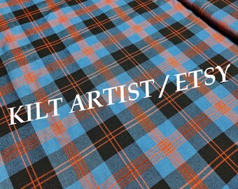 Scottish Angus Tartan Fabric - 16 Oz Acrylic Tartan - Running Yards - 54 Inches Width- Homespun Fabric - Machine Washable