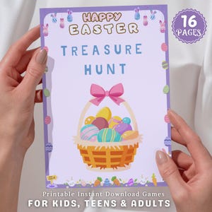Indoor Easter Treasure Hunt for Older Kids | Easter Scavenger Hunt Game | Fun Easter Clues & Puzzles | Easter Escape Room Challenge Game