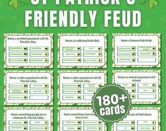 Gra St. Patrick’s Day Family Feud, St. Patrick’s Day Trivia Feud, Gra imprezowa St. Paddy’s Day, St. Patty’s Day Feud, Gra St. Patrick’s Day