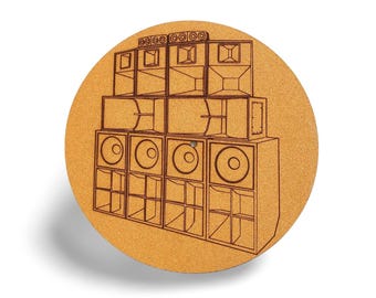 Cork & EVA Foam Turntable Slipmat – Anti-Static, Vibration Dampening (12”, 3mm) – Set of 2