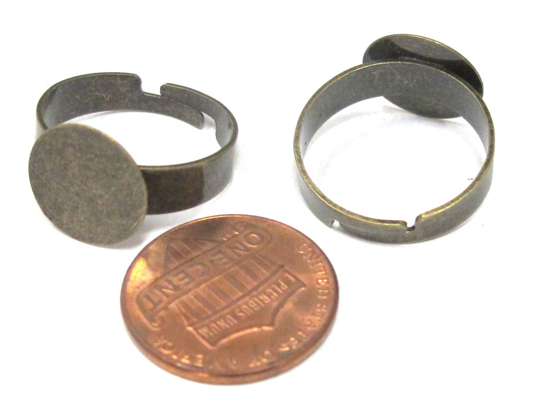5 Pieces 12 Mm Size Ring Pad Adjustable Size Ring Blank Etsy