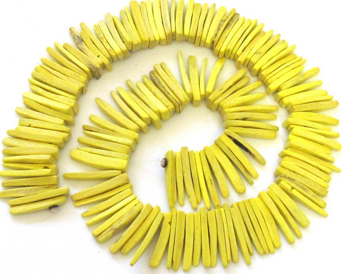 Natural Coconut Sticks 25 Sticks NB002 Yellow Etsy