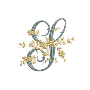 MACHINE EMBROIDERY DESIGN - Victorian Letter S embroidery, Victorian alphabet embroidery, Antique alphabet embroidery, Monogram embroidery