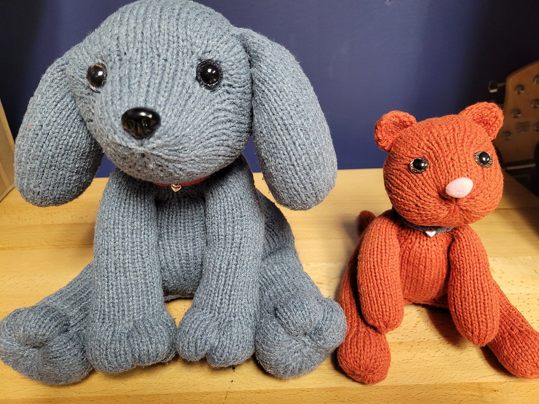 Knit Memory Unit Custom Knit Memory/bereavement Animal - a Keepsake Made From Your Loved ...
