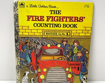 A Little Golden Book The Fire Fighters Counting Book 1983