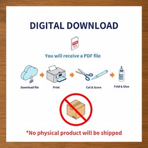 Emoji Papercraft Models, DIY Polygon Desk Decoration, Printable Emoticon Models, Digital Download image 11