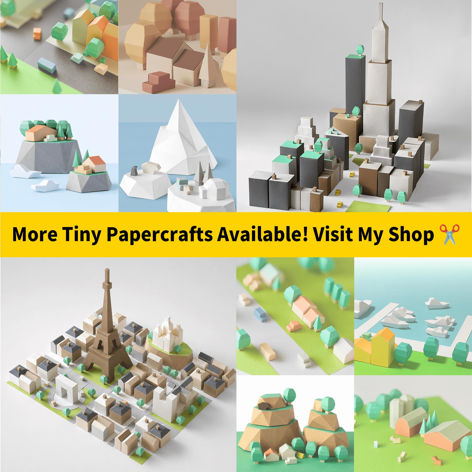 Papercraft Rural Area Making Diy Printable Paper Farm Set • DIY Diorama Craft (PDF) - Etsy