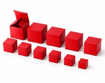 Nesting Boxes Printable Papercraft Mini Gift Box Templates 0.98–2.05 in DIY PDF Download