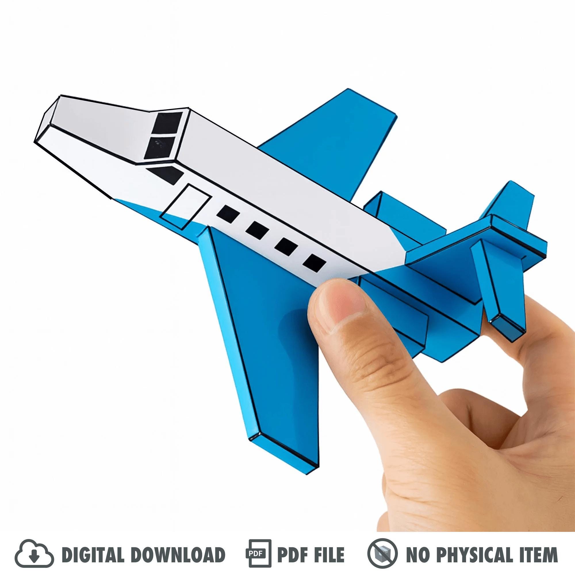 Jet Craft Activity Private Jet Papercraft Set | Kids Craft Activity (printable PDF) - Etsy