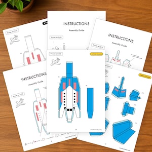 Jet Craft Activity Private Jet Papercraft Set | Kids Craft Activity (printable PDF) - Etsy