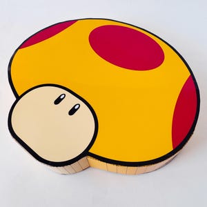 Mega Mushroom Papercraft – Printable 3D Giant Mushroom Template – DIY Super Mario-Inspired Craft for Kids, Gamers & Collectors
