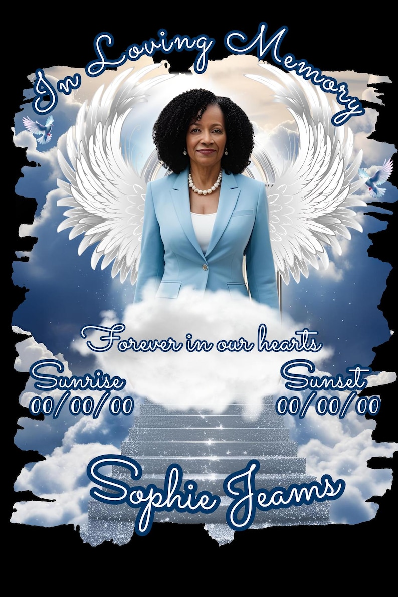Personalized in Loving Memory Design Canva Editable Bundle, Memorial ...