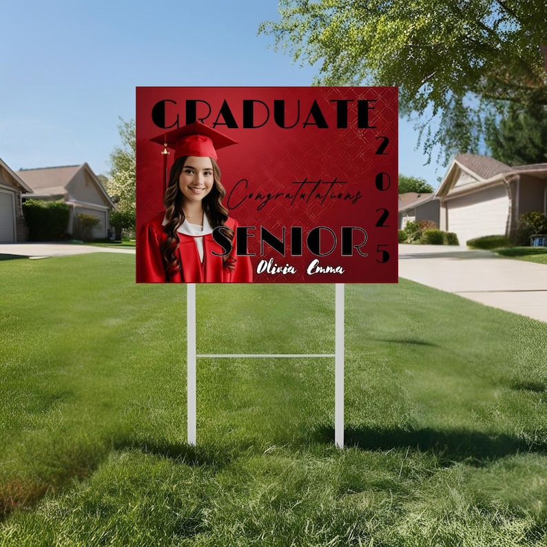 100+ Graduation Yard Sign Canva Editable Templates, Congrats Grad Signs ...