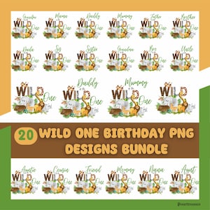 Wild One Family Matching PNG, Mother of the wild one, Zoo Animal Png, Jungle Safari Lion giraffe, 1st Birthday Wild One sublimation PNG