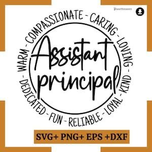 Assistant Principal SVG, principal svg, teacher svg, teacher shirt svg, principal gift, teacher life svg, funny teacher svg,files for cricut