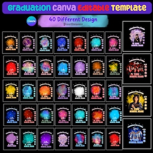 Graduation Senior 2025, Congratulation Canva Template, Class of 2025 Graduation Template, Senior 2025template, Congratulation Canva Template