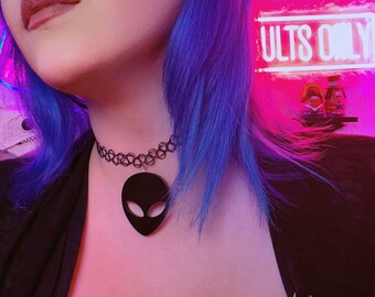 I Want to Believe - Alien - Tattoo Choker