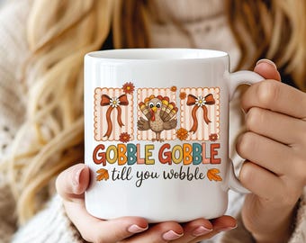 Mug à café amusante pour Thanksgiving, à engloutir jusqu'à ce que vous vacilliez, décoration d'automne