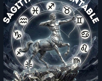 Sagittarius Zodiac Wall Art, Archer Astrology Poster, Silver Sculpture Decor (Digital Download)