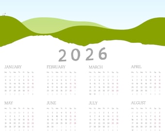 2026 Photo Calendar Canva Template | Family Gift (Digital Download)