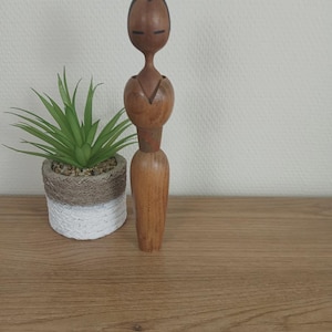 Kreativer Vintage-Kokeshi von Shido Shozan (1932-1995)