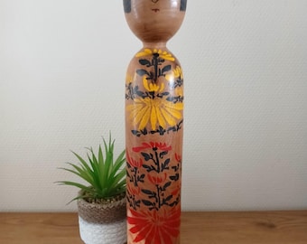 こけし、藤川正江作ヴィンテージ日本の創作人形 (23 cm) - Etsy 日本