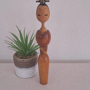 Kreativer Vintage-Kokeshi von Shido Shozan (1932-1995)