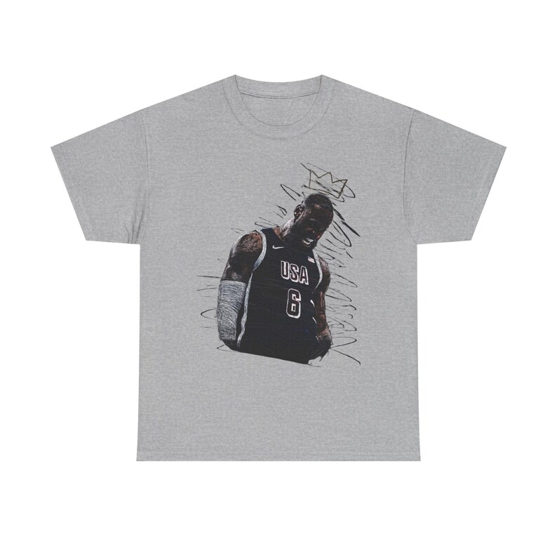 Maglietta Lebron James Cleveland Fan Wear, Design Esclusivo, Cotone Morbido, Taglia M
