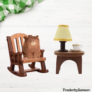 Hand Carved Wooden Bear Figurine: Forest Animal Decor
