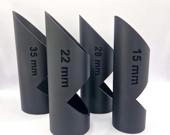 Pipe insulation cutting guide | Set of 4 in various sizes