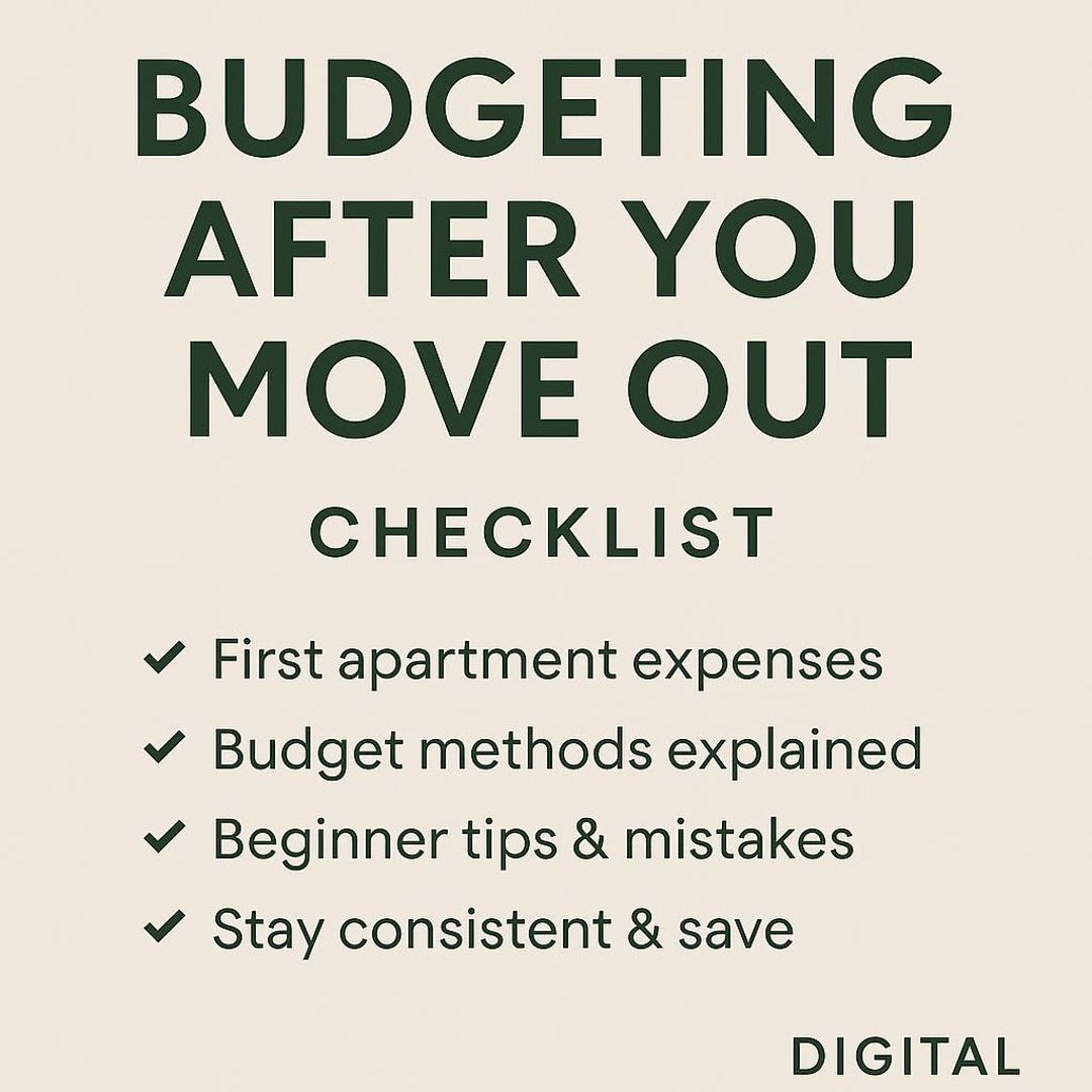 Budgeting After You Move Out – Beginner Checklist for Rent, Food, and ...