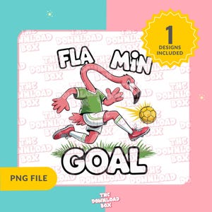 Cool Flamingo Golf PNG Clipart | Funny Cartoon Sports Design | Digital Download for DIY Crafts, DTG T-Shirts, Mug, Stickers, Custom Projects